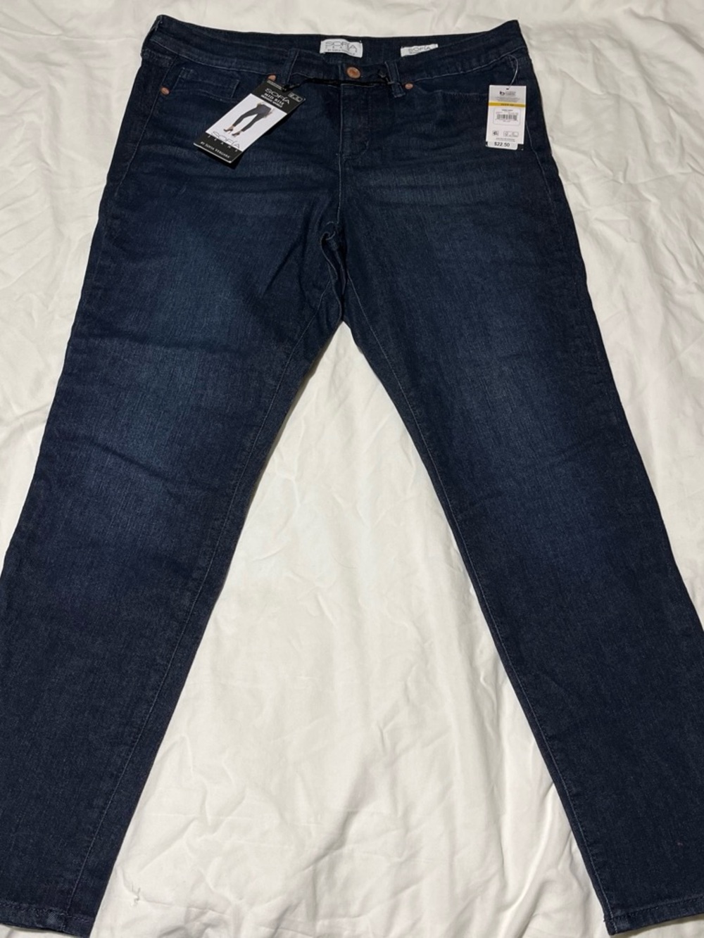 sofia by sofia vergara Dark Indigo Straight Leg Jeans